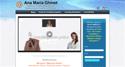 Desktop Screenshot of anamariaghinet.com